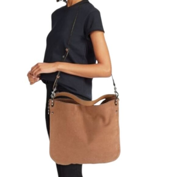 Rebecca Minkoff JODY CONVERTABLE Suede Hobo Crossbody Shoulder Tote WOMEN'S - Picture 1 of 16